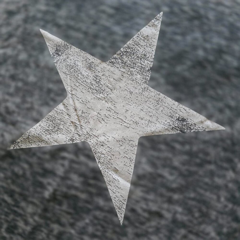 Vintage Grey and white star graphic distressed t-shirt - Picture 4 of 7